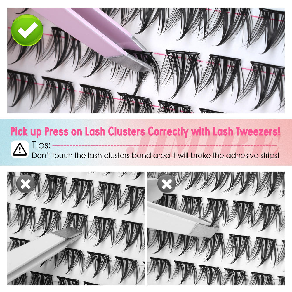 Pose facile étape par étape avec les cils JIMIRE.