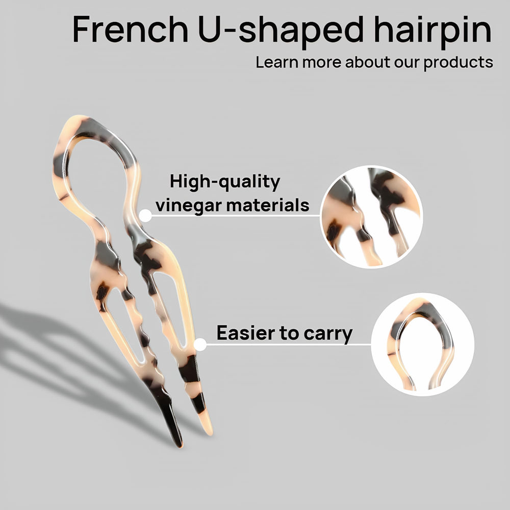 Ensemble de trois barrettes U Jimmidy Prestige pour fixation stable.