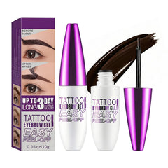 Sourcils brun JIMYAUQIN, gel tatouage pour définition durable.