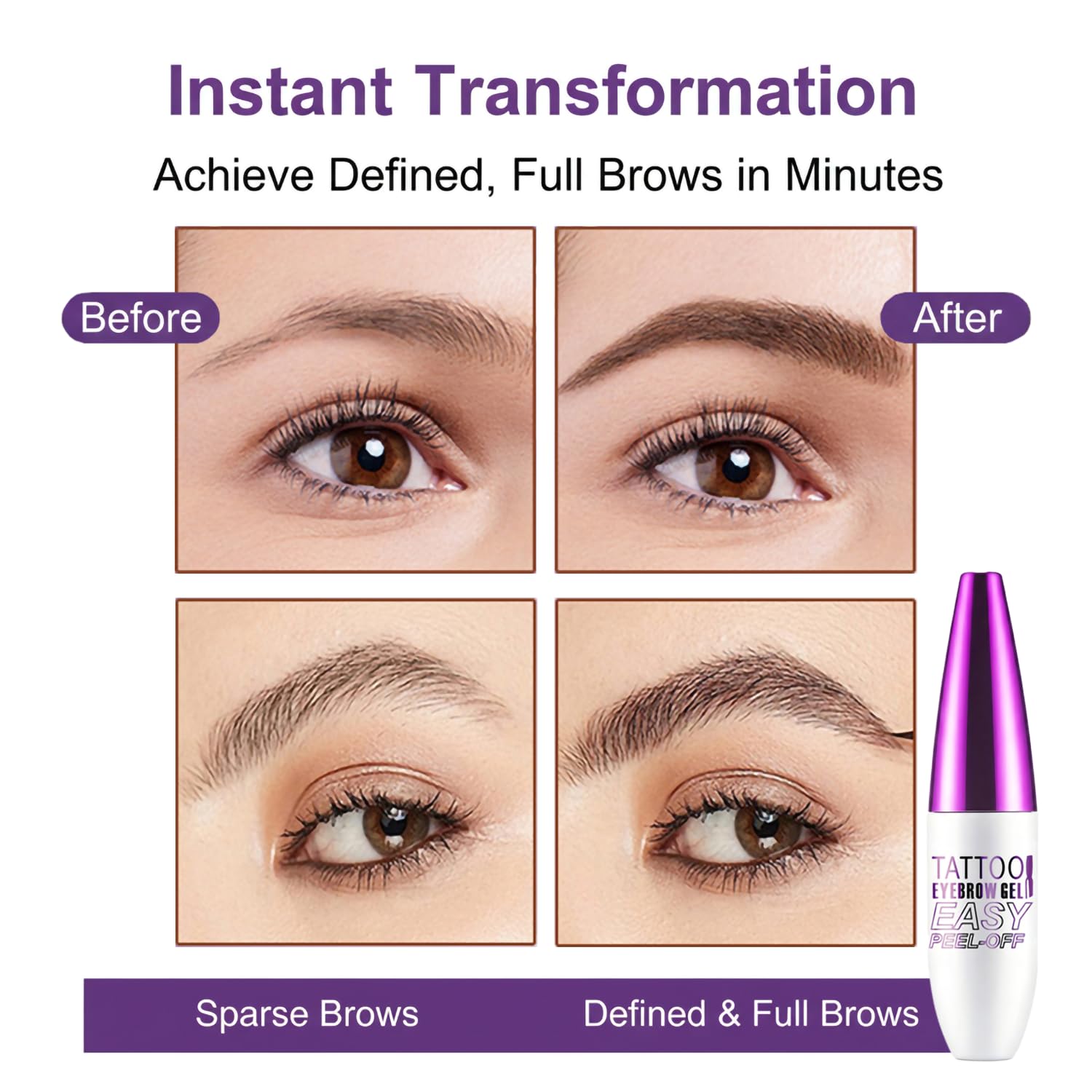 Application rapide du sourcil brun clair avec JIMYAUQIN.