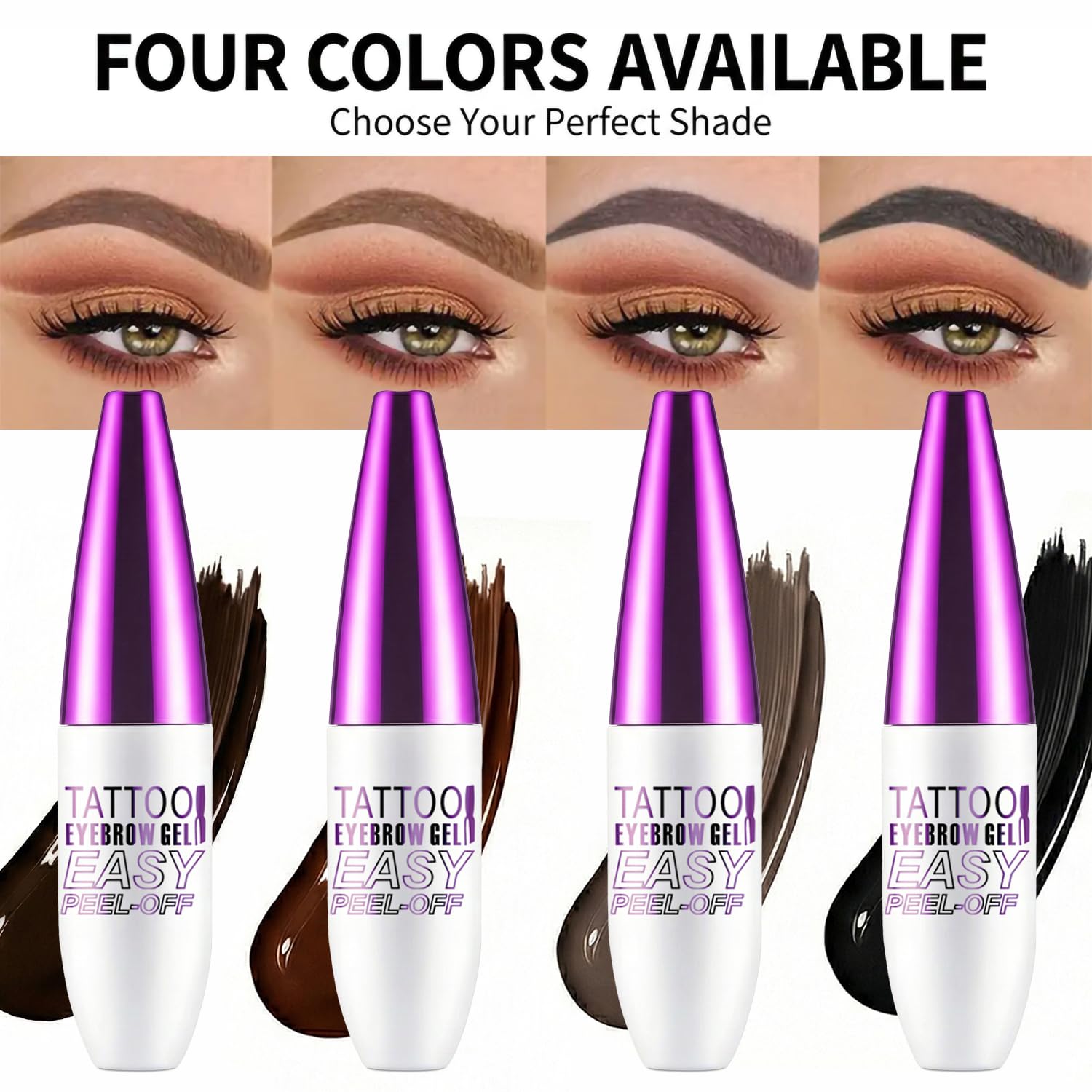 Sourcils brun grisâtre avec JIMYAUQIN pour profondeur.