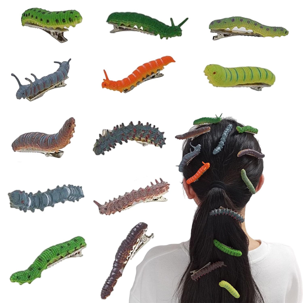Pinces cheveux JINBUYAO chenille colorée pour créer des coiffures ludiques