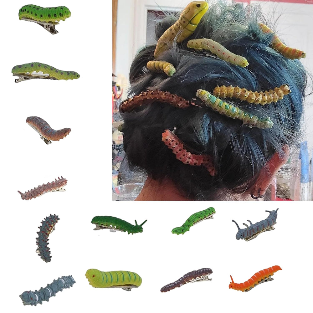 Pinces cheveux JINBUYAO chenille dent de canard pour un look original
