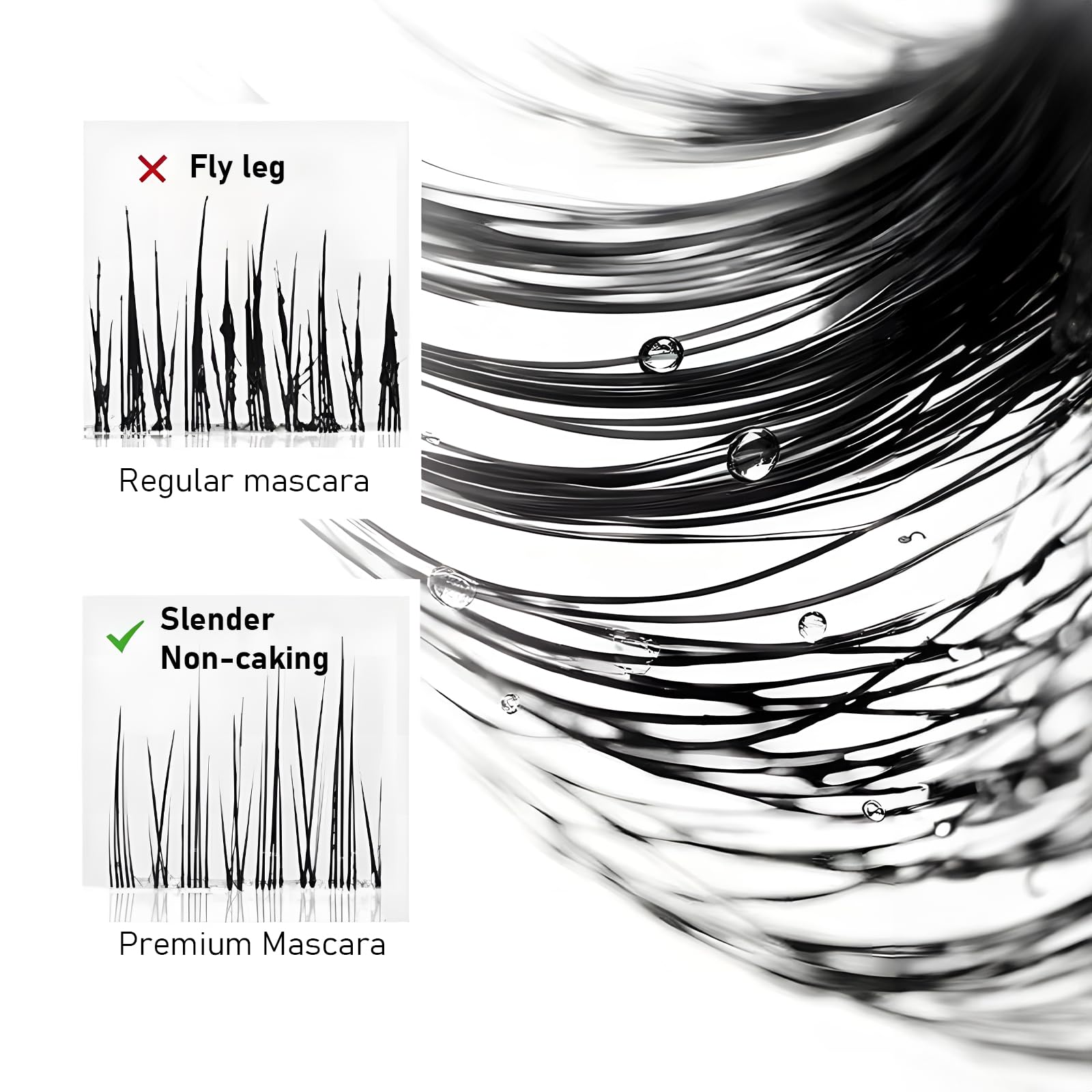 Jiodama Mascara volume et définition, séparation parfaite des cils