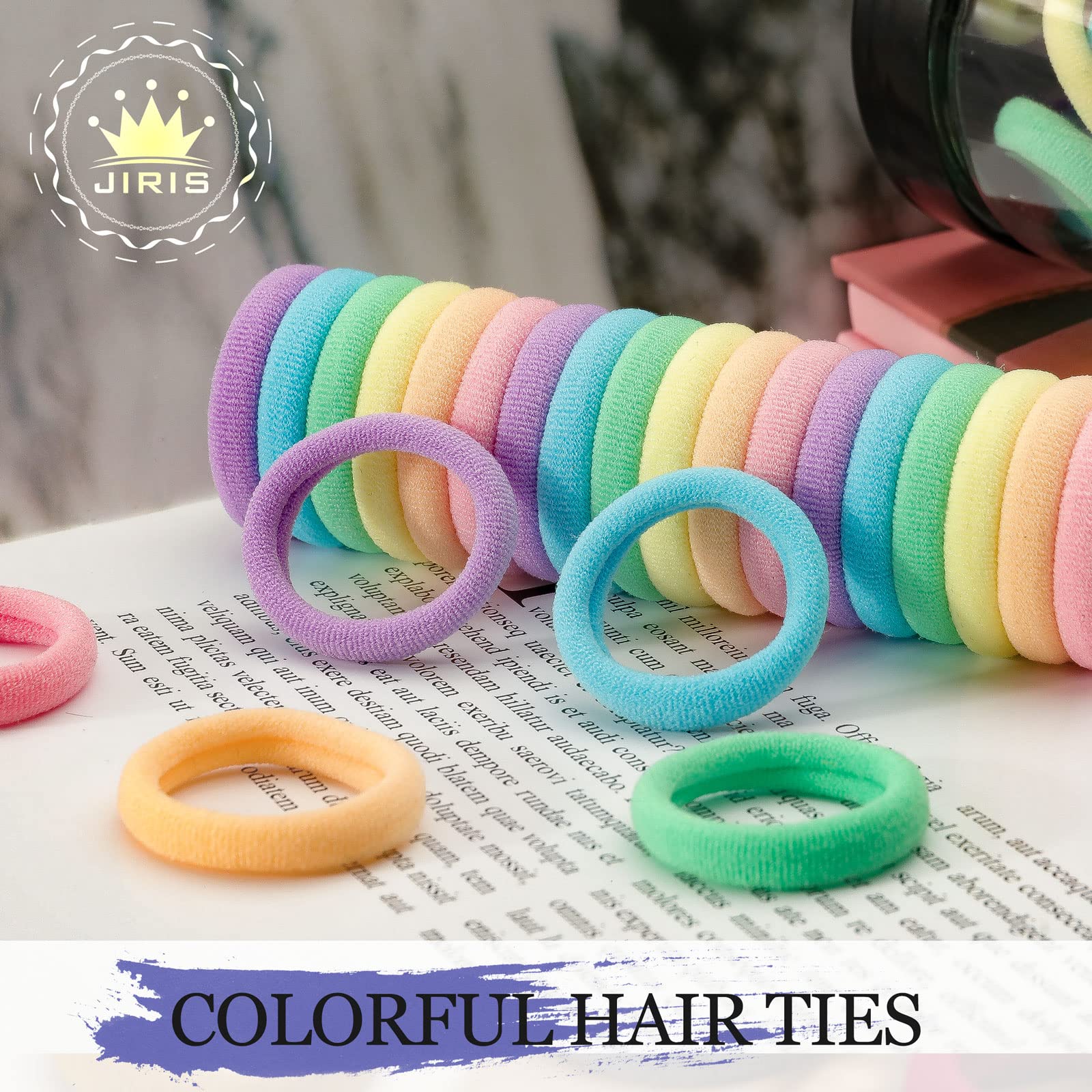 Bandes polyvalentes JIRIS pour queues de cheval et tresses, faciles à utiliser au quotidien.