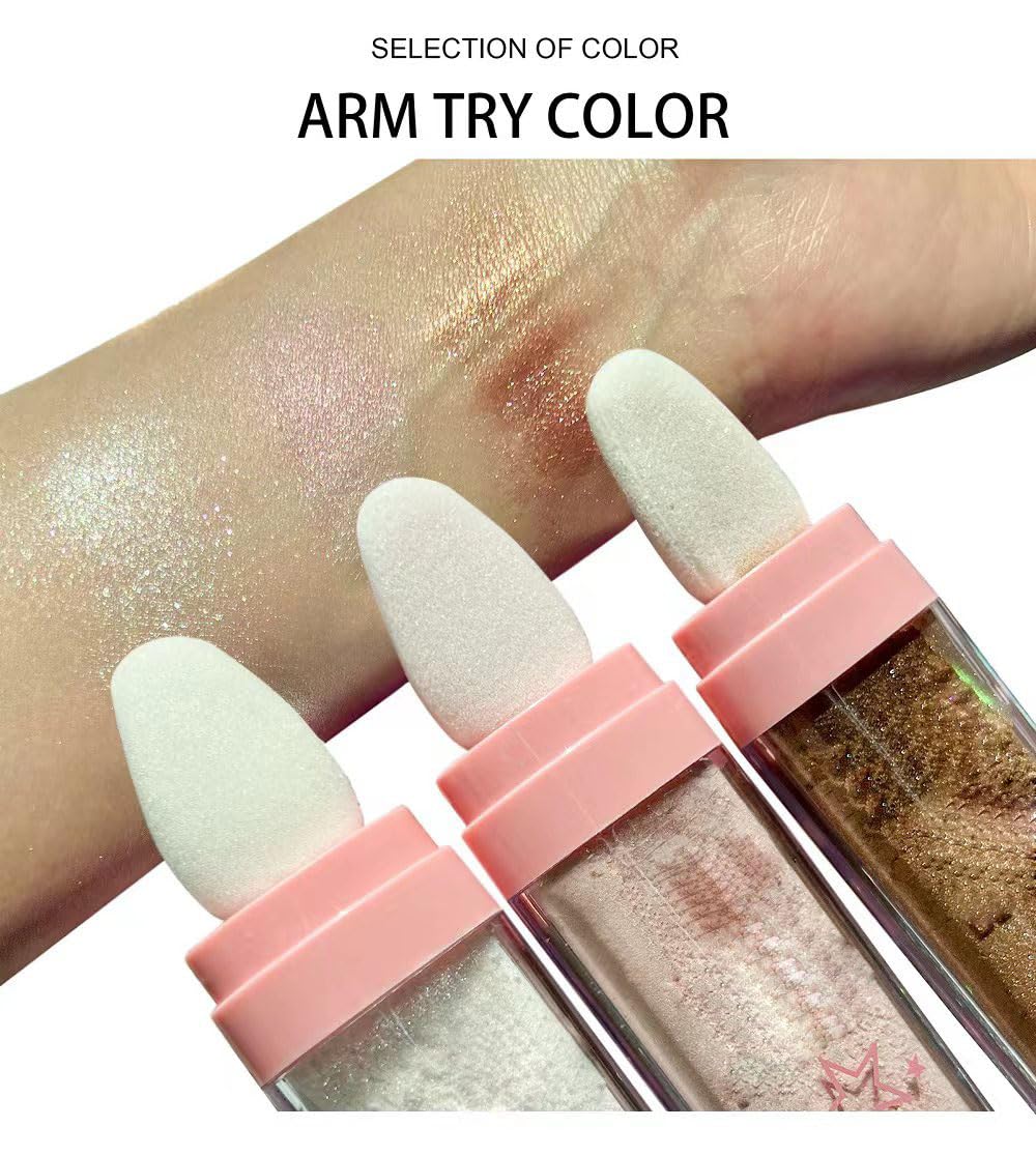 Teintes irisées du highlighter JISKG pour un halo subtil.