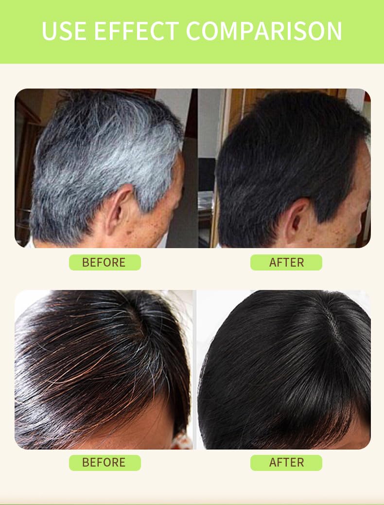 JISKG Shampoing couleur mousse sans taches sur la peau