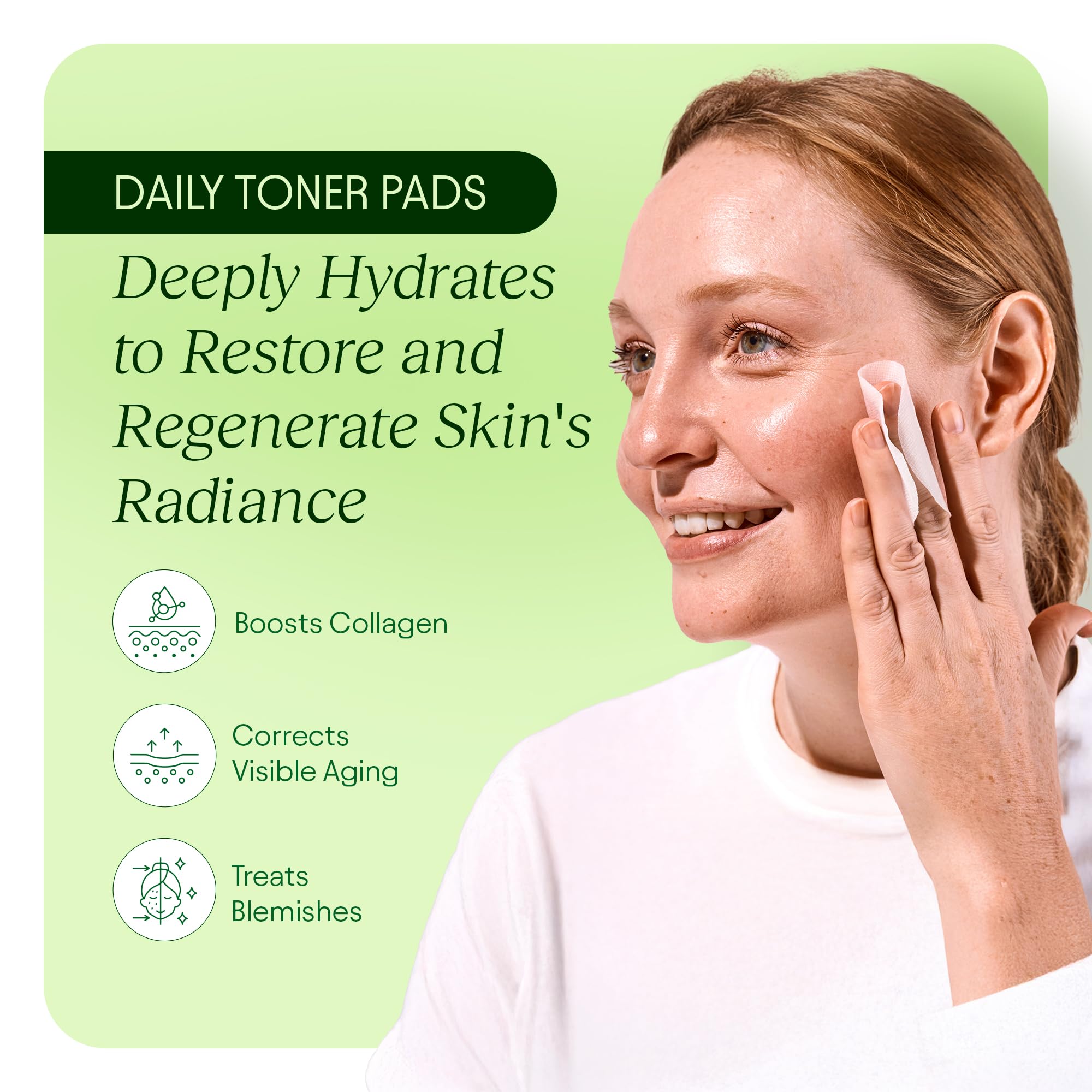 JiYu Toning Polish Pads – mucine d escargot pour hydrater et apaiser la peau.