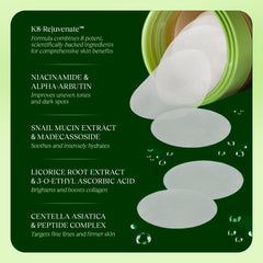 JiYu Toning Polish Pads – niacinamide et peptides pour éclaircir et raffermir subtilement.