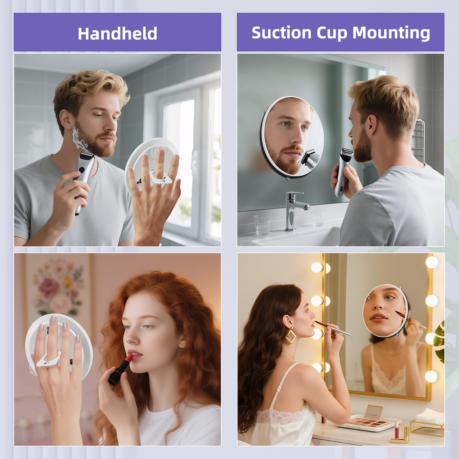 Parfait pour retouches maquillage en voyage ou à domicile.