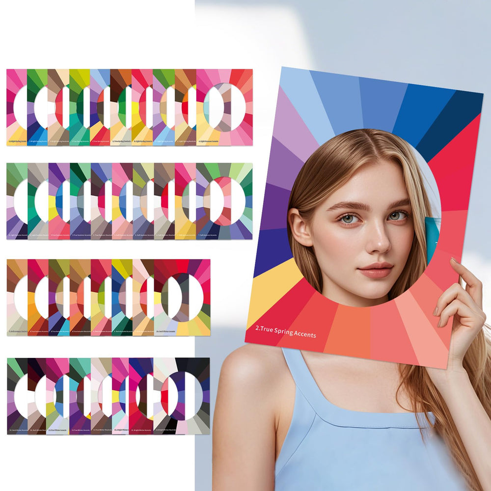 Jkrova kit drapage couleurs avec cadres visages pour identifier rapidement votre saison.