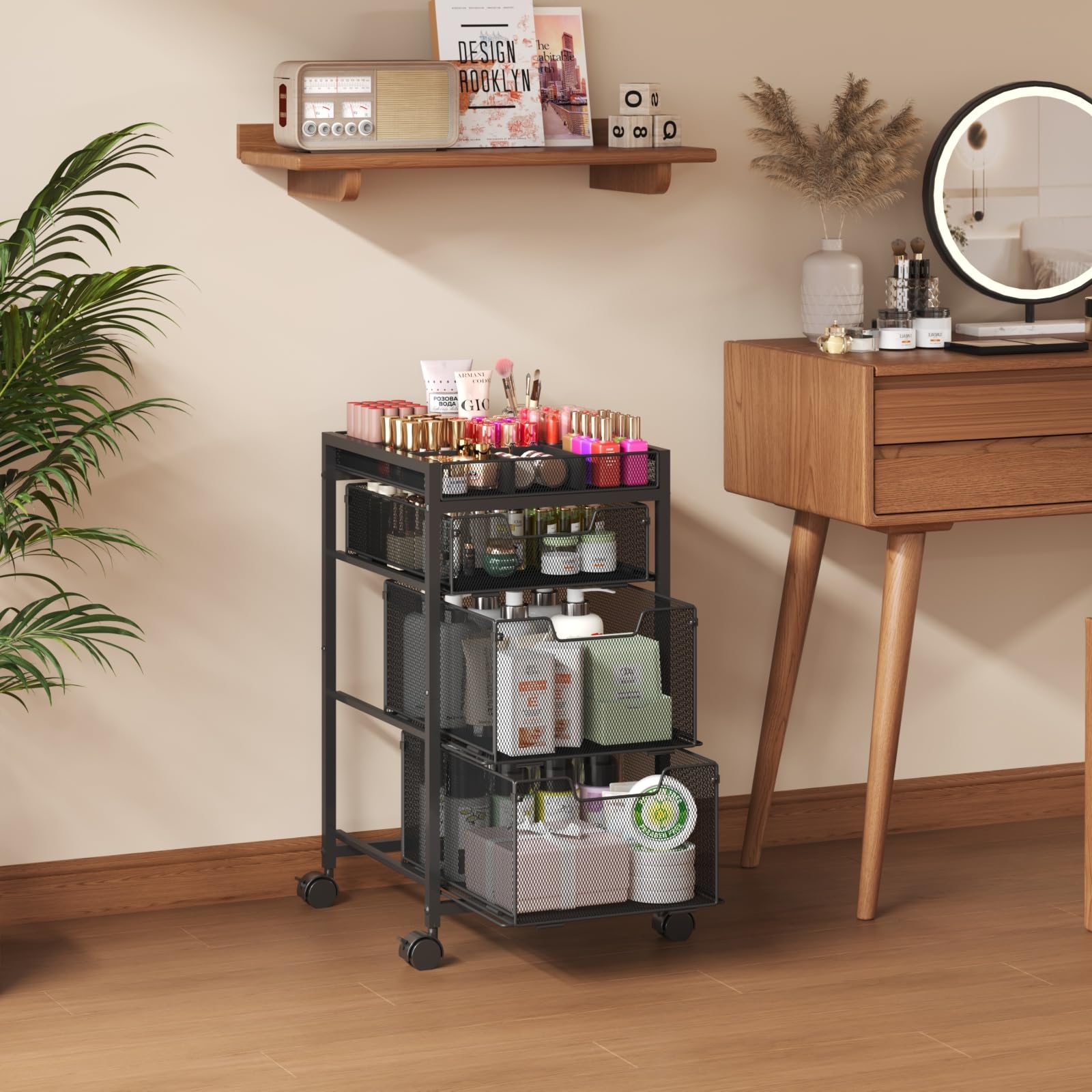 JKsmart diviseurs modulables sur le dessus pour organiser les cosmétiques.