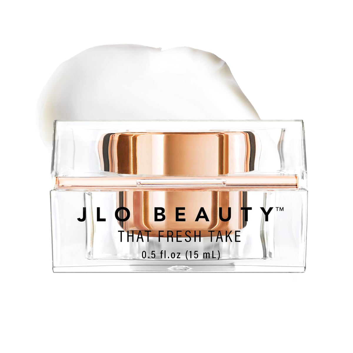 Crème Yeux JLO BEAUTY 0,5 oz, texture légère pour hydrater et lisser le contour.