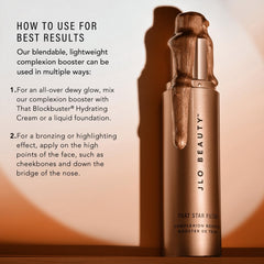 JLO BEAUTY Complexion Booster vitamine E: base de soin et primer léger pour peau.