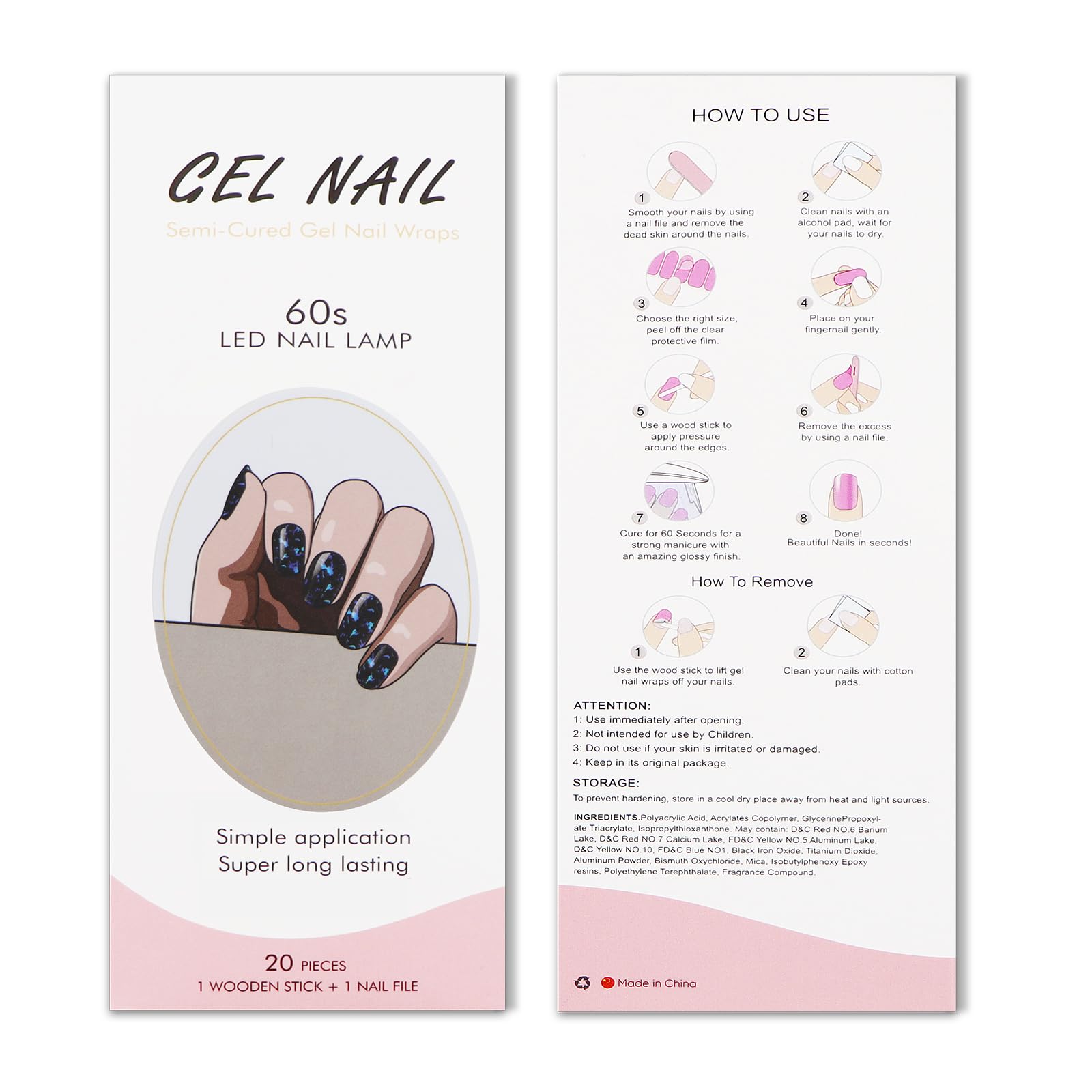 Design bleu foncé, JMEOWIO ongles gel, parfait pour varier son style