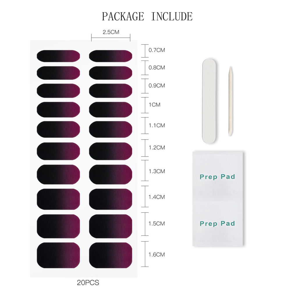 Créations ongles en gradients avec les stickers gel JMEOWIO