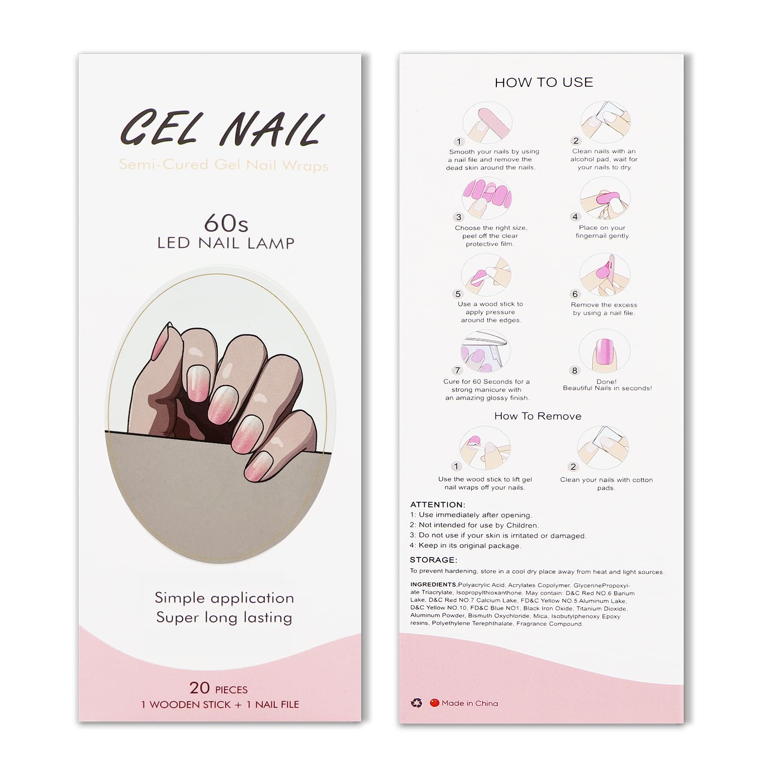 JMEOWIO – retrait facile des bandes gel pour changer de look rapidement.