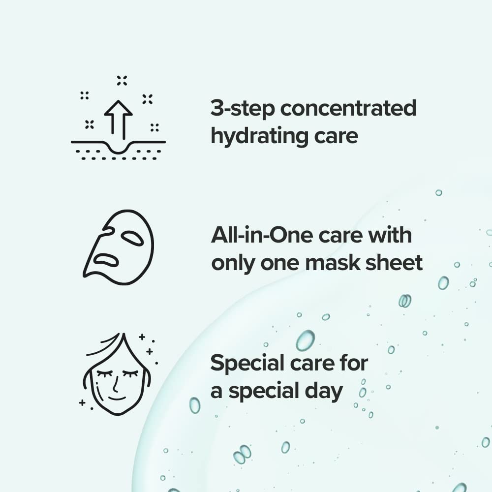 JMsolution masque 3 étapes offrant brillance et douceur cutanée.