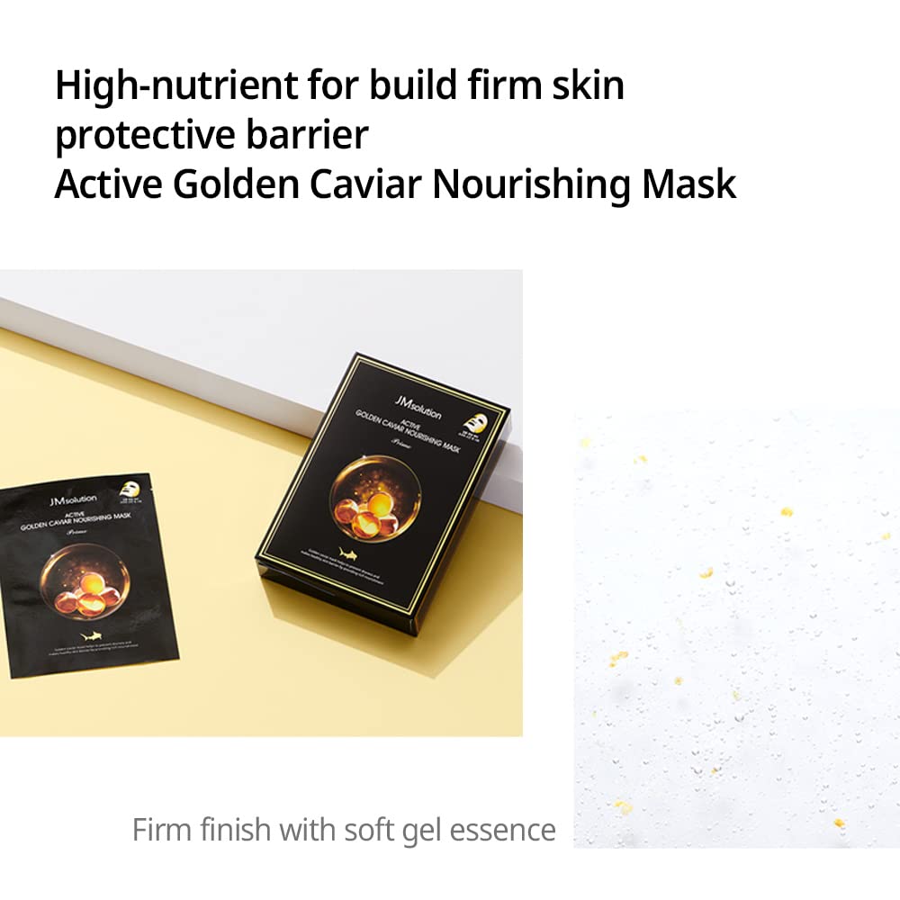 JMsolution masque-caviar-or-24k effet-hydratant: peau visiblement plus lisse et souple.