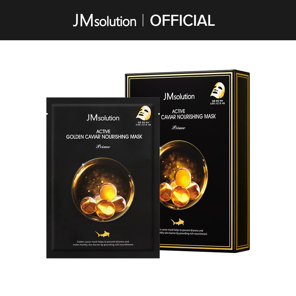 JMsolution masque-caviar-or-24k nutriments-caviar: richesse nutritive pour un teint éclatant.
