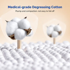 Bâton en bois robuste des coton-tiges JMU pour un usage délicat.