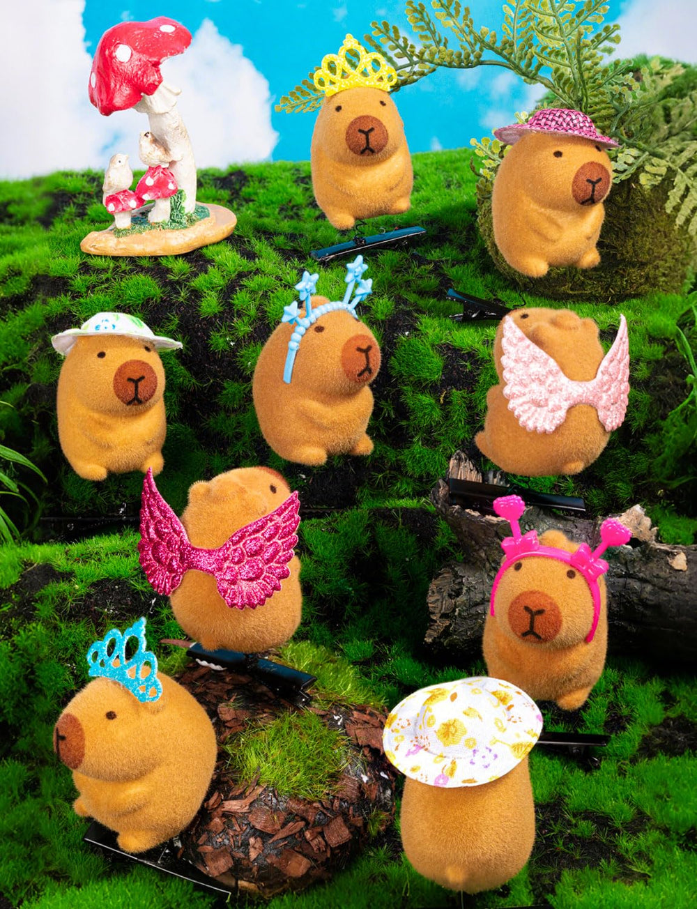JMZYJZH pince capybara noeud minuscule, ajout charmant sans tiraillement.