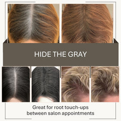 Couleur adaptée brunette offrant une transition naturelle.