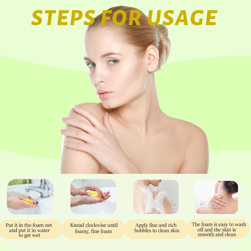 Joanssore Savon Curcuma – texture naturelle et utilisation quotidienne.