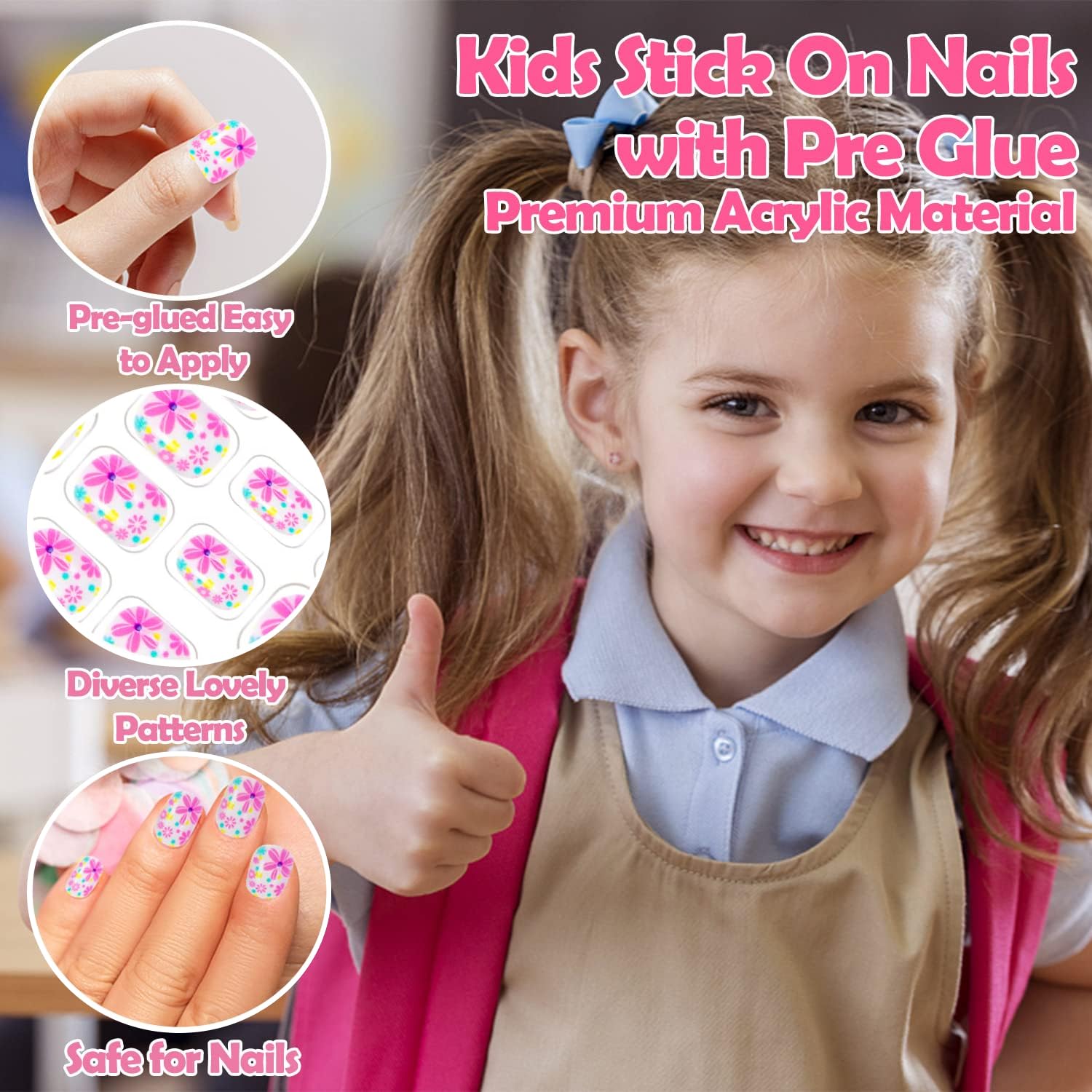 JOAOYO motifs mignons et colorés pour nail art enfantin
