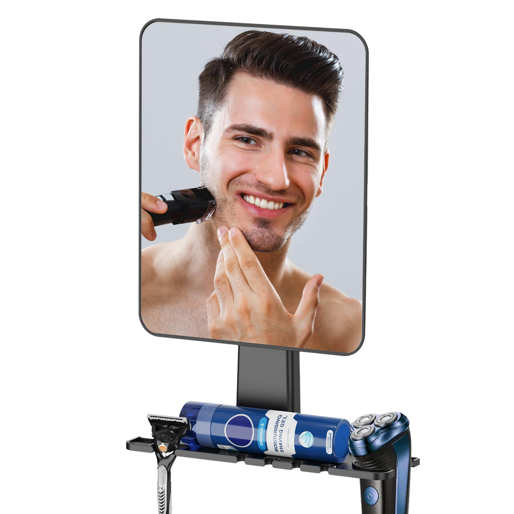 Miroir Jobsonslates anti-buée pour rasage, vue claire et rapide.