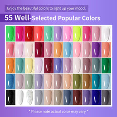 JODSONE 60 bouteilles gel vernis avec palette variée