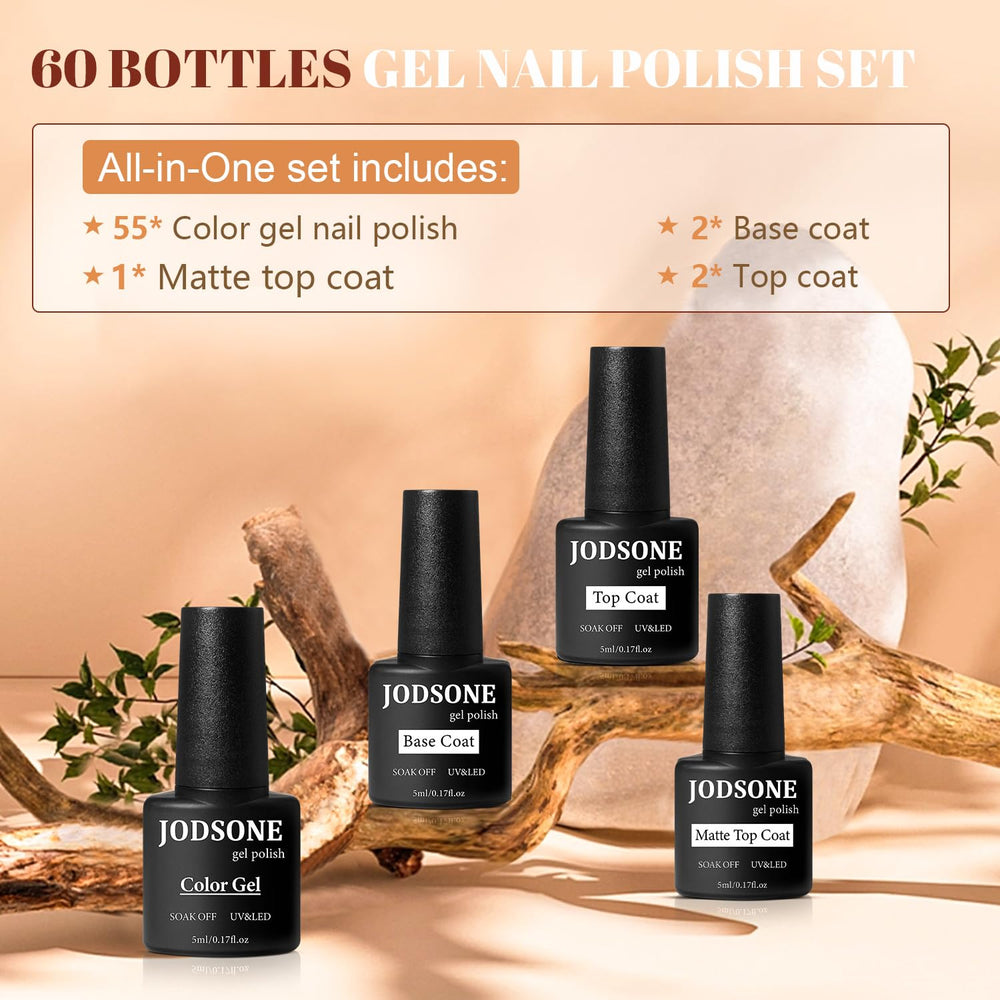 Base coat et top coat JODSONE avec finitions mat et brillant