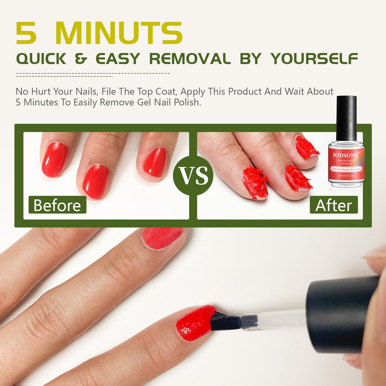 Base coat JODSONE protège l’ongle et améliore l’adhérence.