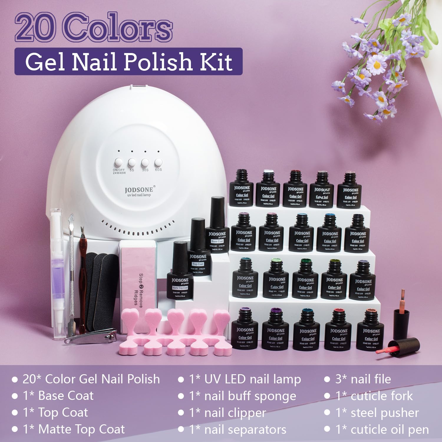 JODSONE couche-brillante-gel offre brillance durable.