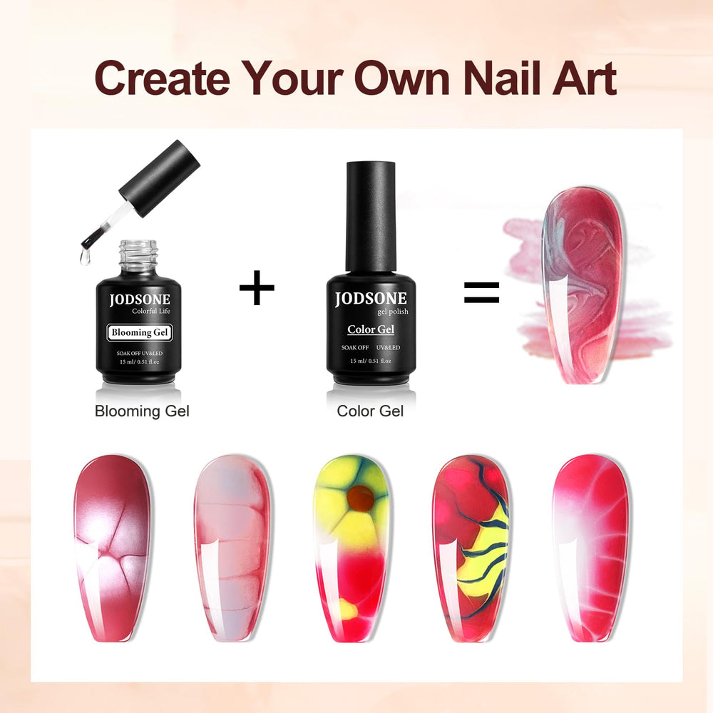 JODSONE Design aquarelle: nuances pastel pour ongles tendance