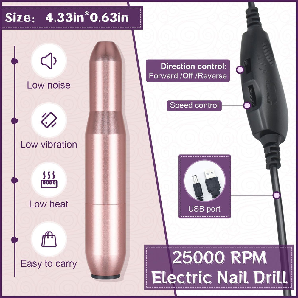 Foreuse à ongles JODSONE pour préparer et lisser la surface.