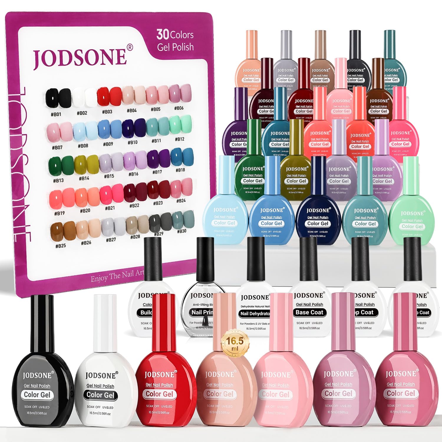 JODSONE gel vernis 30 couleurs pour un look varié et uniforme.
