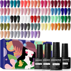 Coffret JODSONE avec 32 couleurs vernis gel pour démarrer facilement une manucure