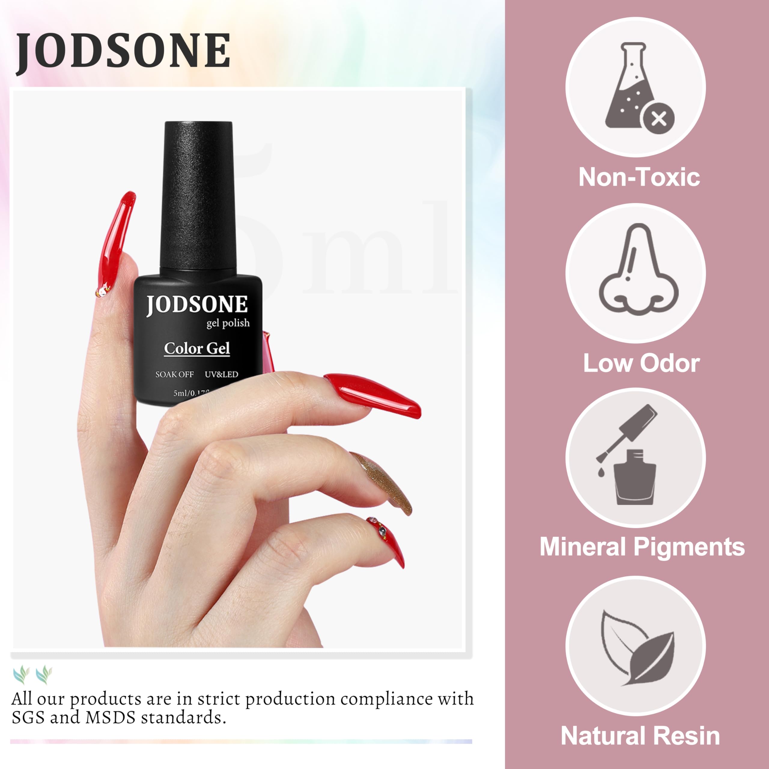 Échantillons de couleurs JODSONE pour composer votre palette