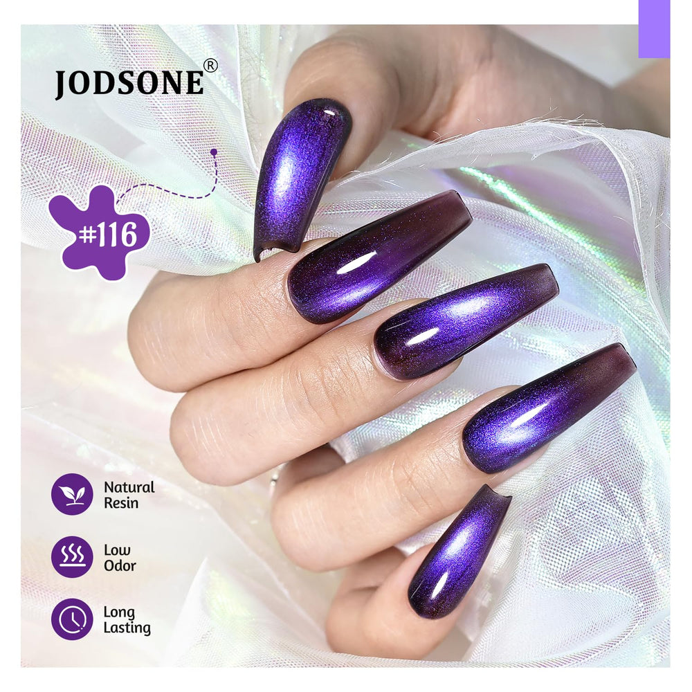 Top coat œil-de-chat de Jodsone – finition brillante et protection.