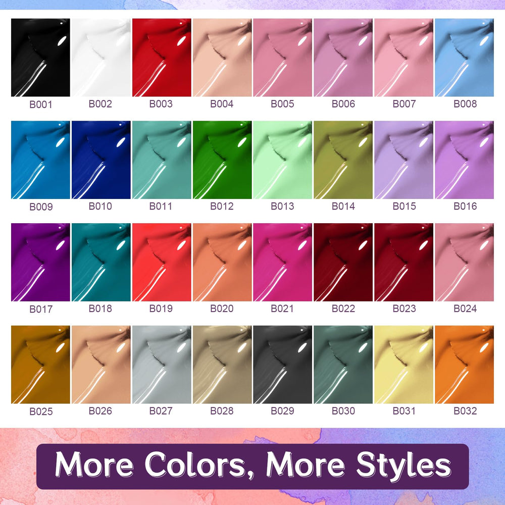Vernis gel JODSONE, 32 teintes pour divers styles.