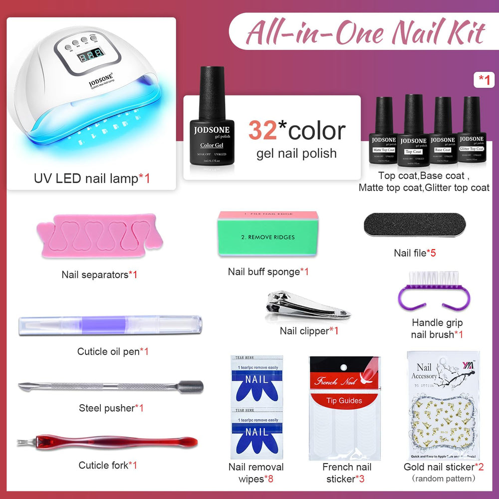 Vernis gel JODSONE couleurs vives et finish glossy ou matte