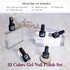 Vernis gel JODSONE avec paillettes remarquables pour un effet glamour.