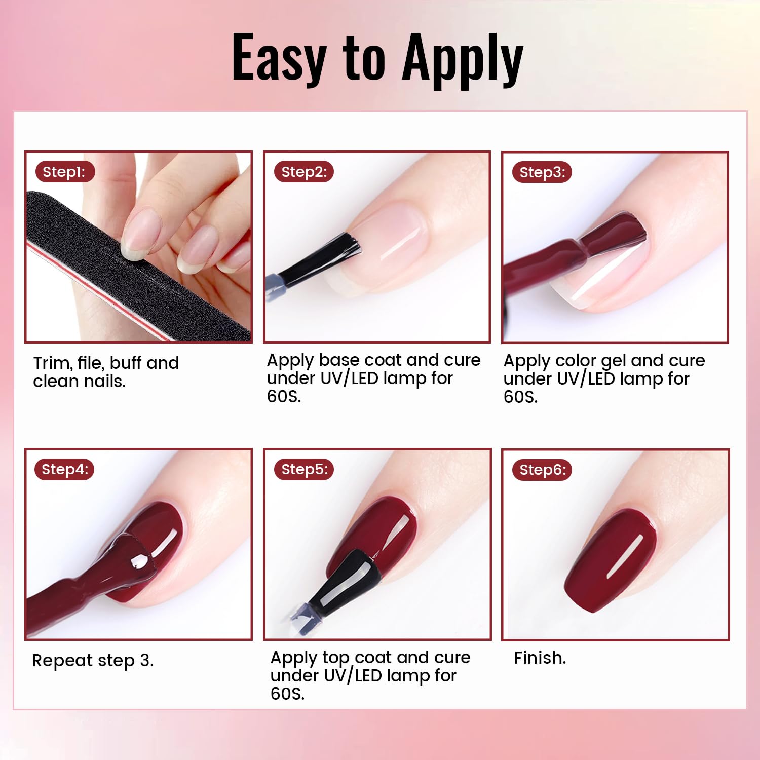 Bouteilles gel vernis JODSTONE pour retouches et rangement compact