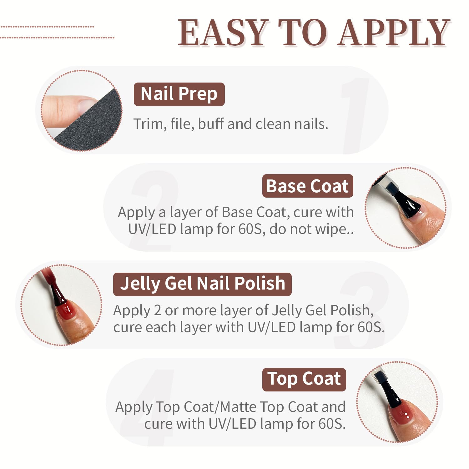 JODSONE kit gel usage domicile et salon pour DIY beauté des ongles