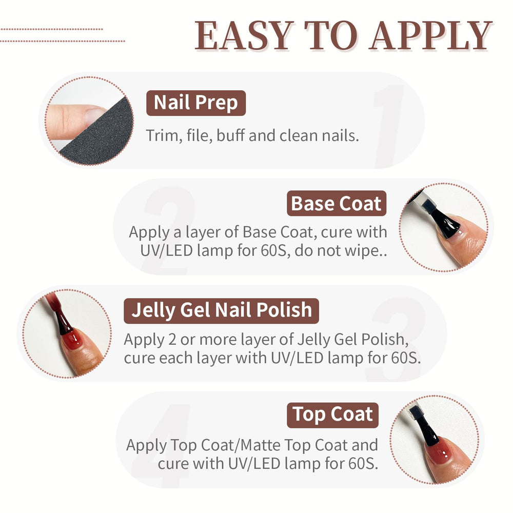 JODSONE kit gel usage domicile et salon pour DIY beauté des ongles