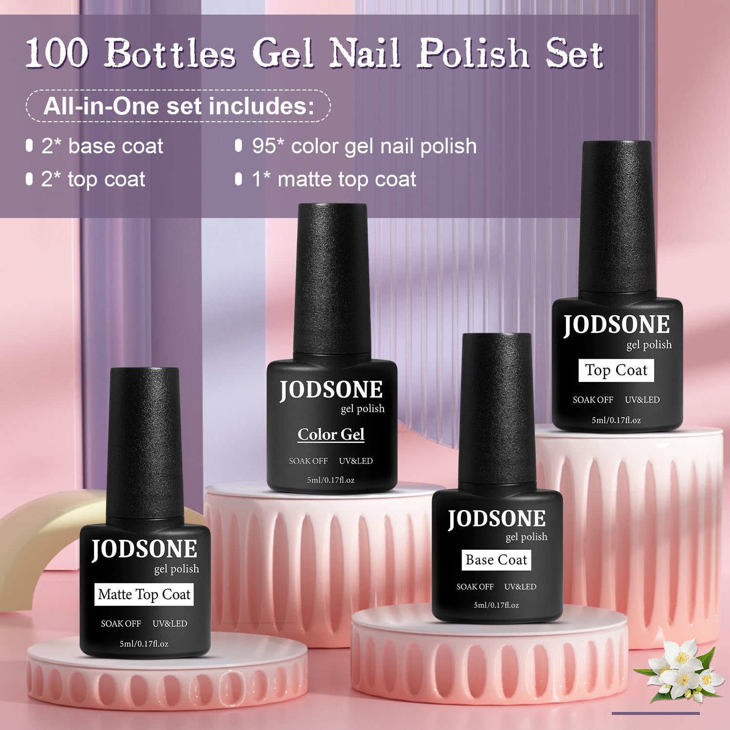 Palette JODSTONE: 95 teintes variées pour tous les styles.