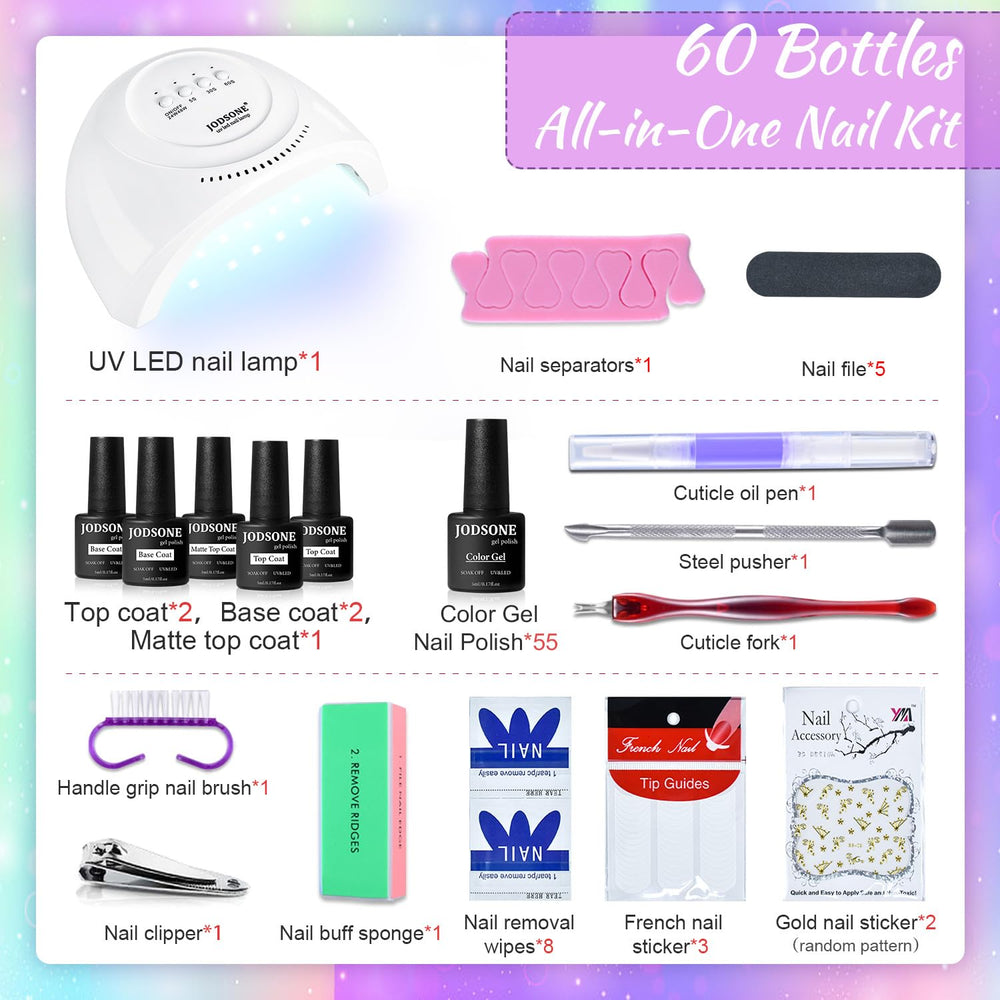 JODSONE vernis-gel-couleur-pailletees, teintes lumineuses pour soirées.
