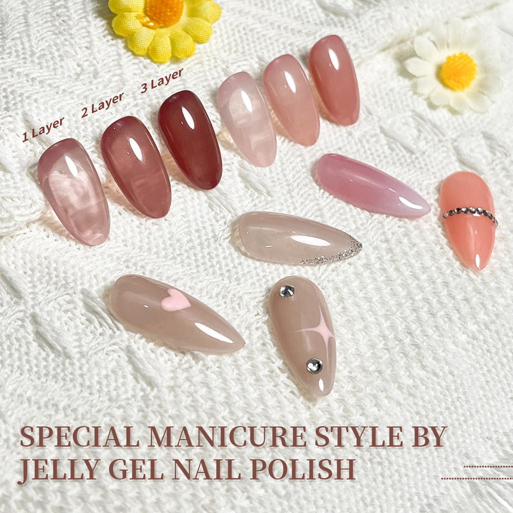 JODSONE gel rose pâle translucide finition satinée élégante
