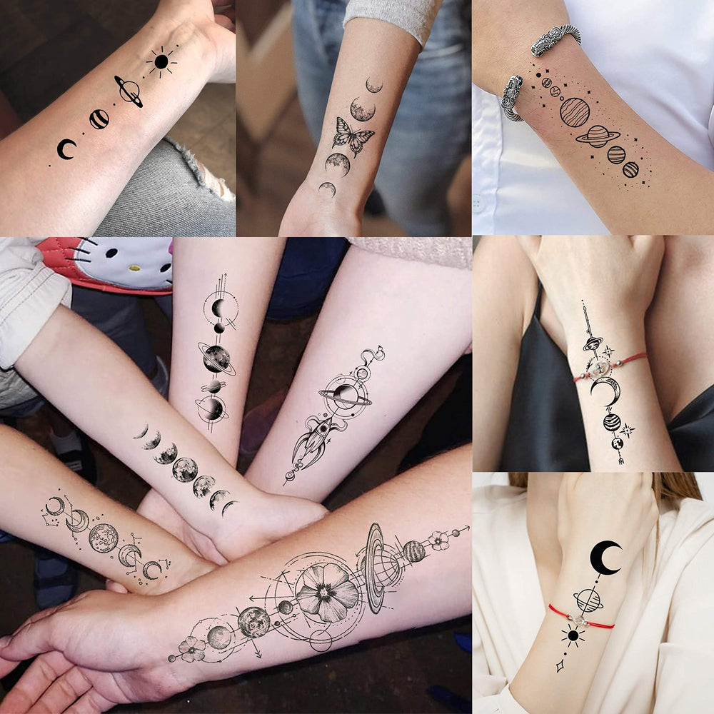 JOEHAPY tatouages temporaires, retrait facile avec alcool ou huile.